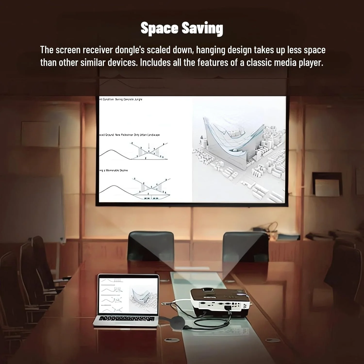 آداپتور دانگل نمایشگر بی سیم Garsent، پخش چند رسانه ای 4K فایل ویدیویی رابط چند رسانه ای HD توسعه دهنده بی سیم برای تلویزیون هوشمند، پخش جریانی Full HD، طراحی