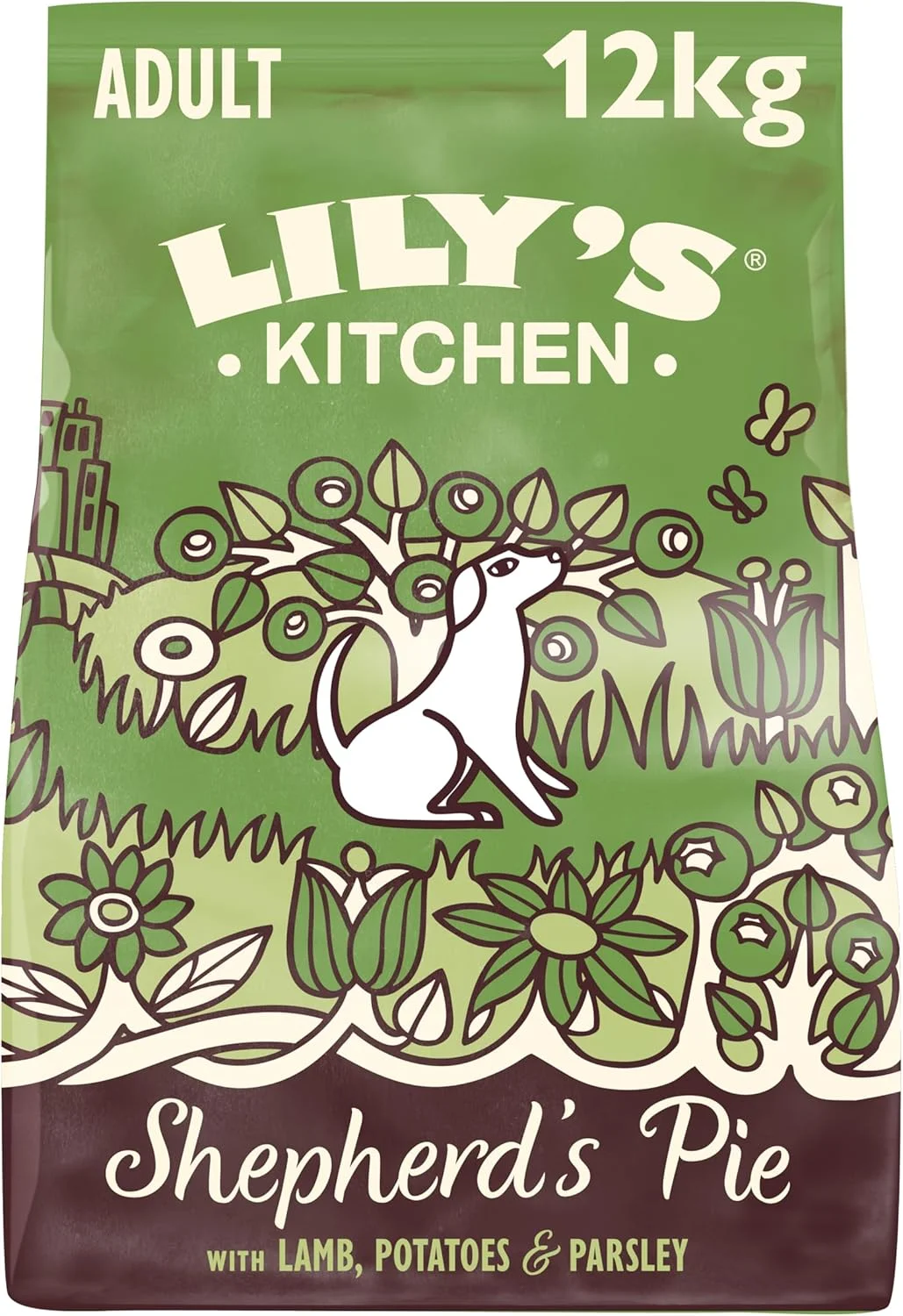 غذای خشک سگ بالغ بدون غلات با طعم پای چوپان و گوشت بره LILY'S KITCHEN - وزن 12 کیلوگرم