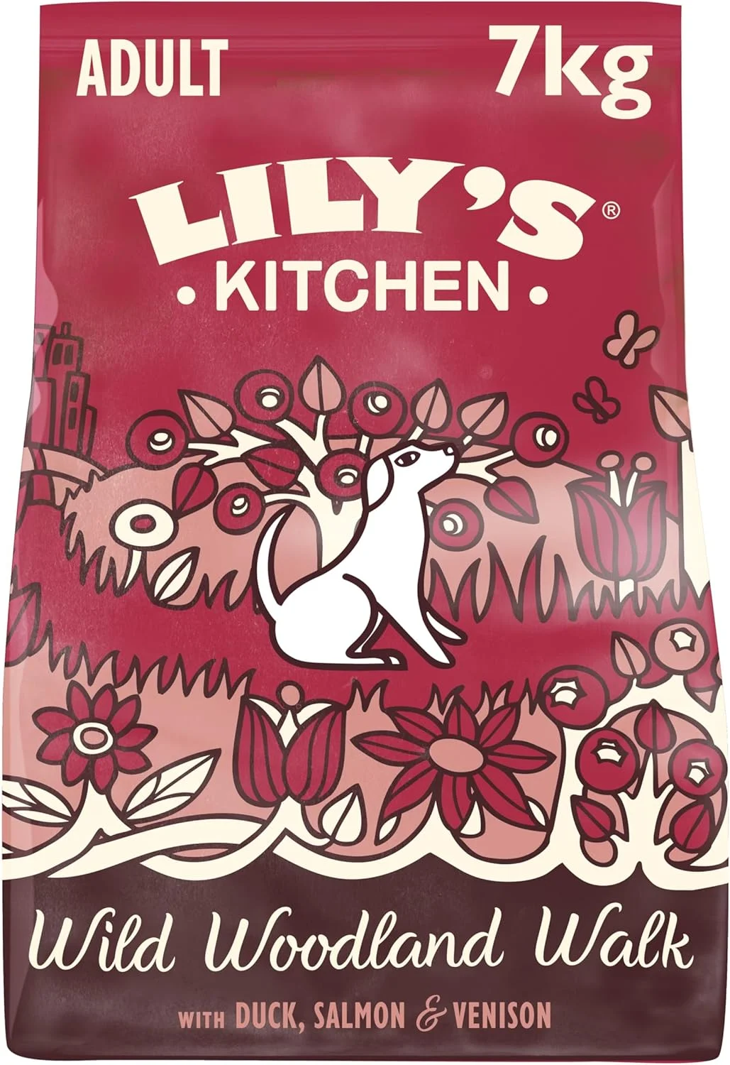 غذای خشک سگ بالغ بدون غلات با گوشت گوزن و اردک Lily's Kitchen - وزن 7 کیلوگرم