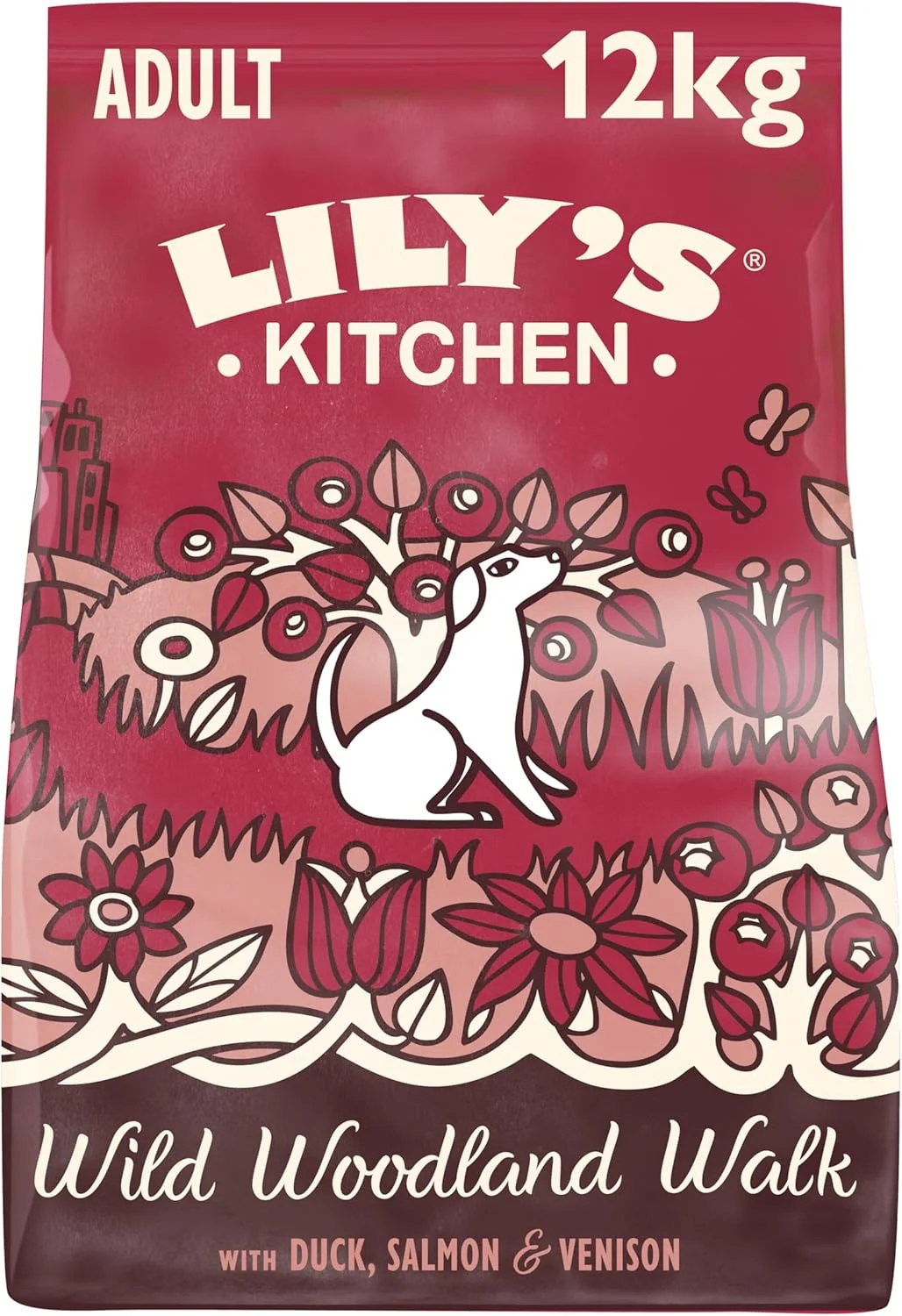 غذای خشک سگ بالغ بدون غلات با گوشت گوزن و اردک LILY'S KITCHEN - 12 کیلوگرم