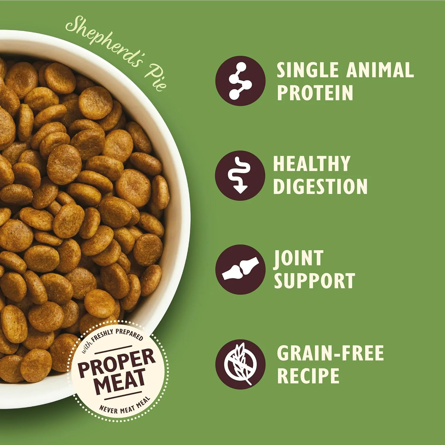 غذای خشک سگ بالغ بدون غلات با طعم پای چوپان و گوشت بره LILY'S KITCHEN - وزن 12 کیلوگرم