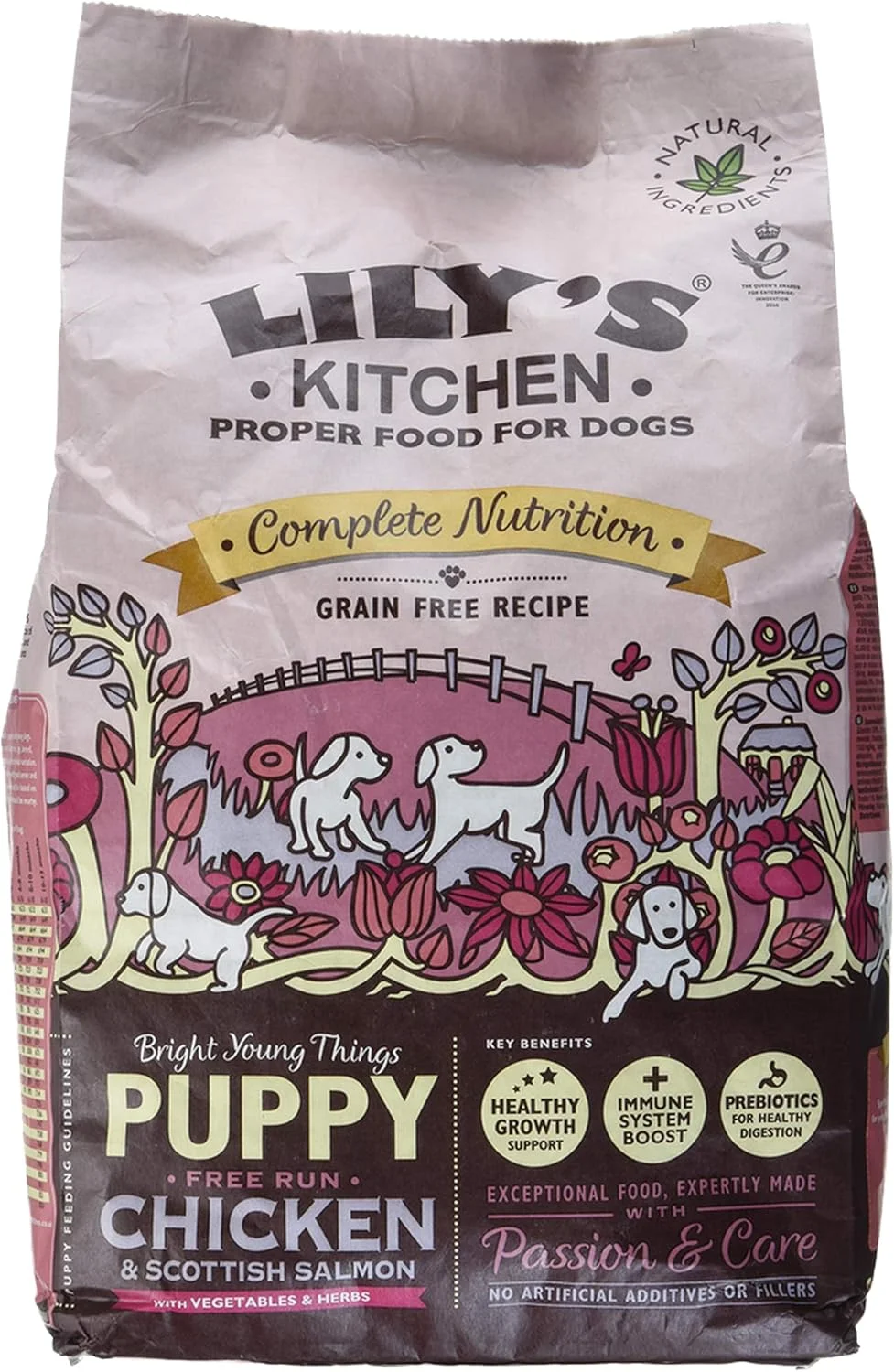 غذای خشک سگ نژاد کوچک Lily's Kitchen با طعم مرغ، ماهی سالمون و نخود - 2.5 کیلوگرم
