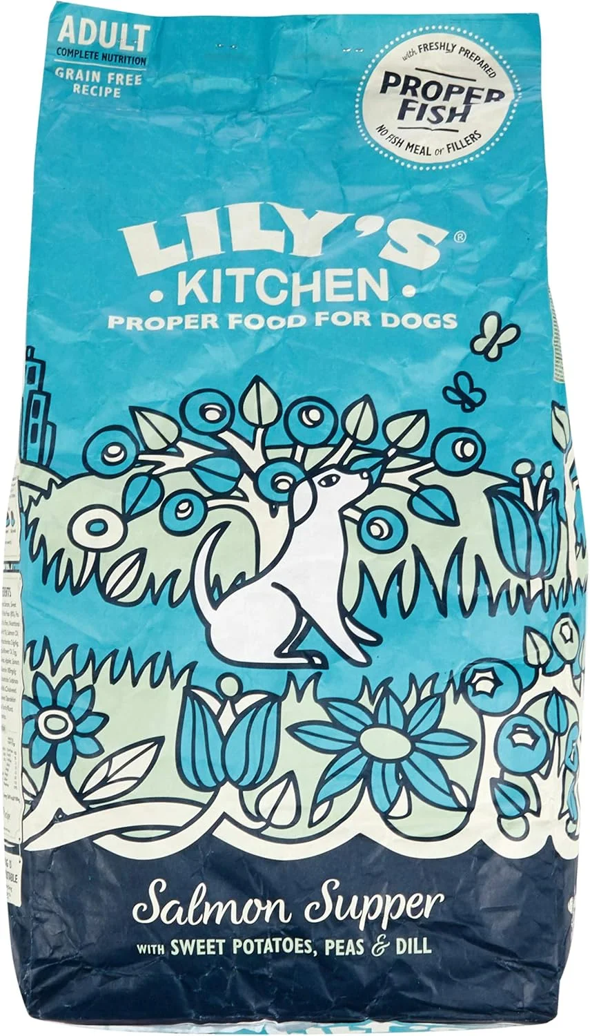 غذای خشک سگ بالغ با طعم ماهی سالمون LILY'S KITCHEN - وزن 7 کیلوگرم
