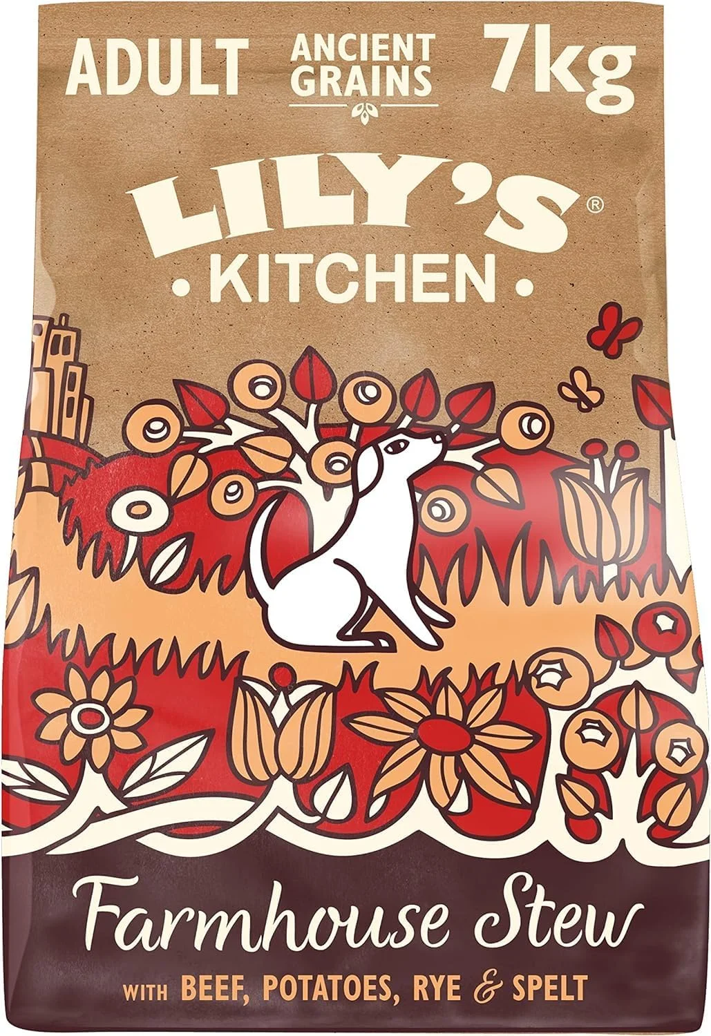 غذای خشک سگ با گوشت گاو و غلات باستانی Lily's Kitchen - وزن 7 کیلوگرم غذای خشک سگ با گوشت گاو و غلات باستانی Lily's Kitchen - وزن 7 کیلوگرم