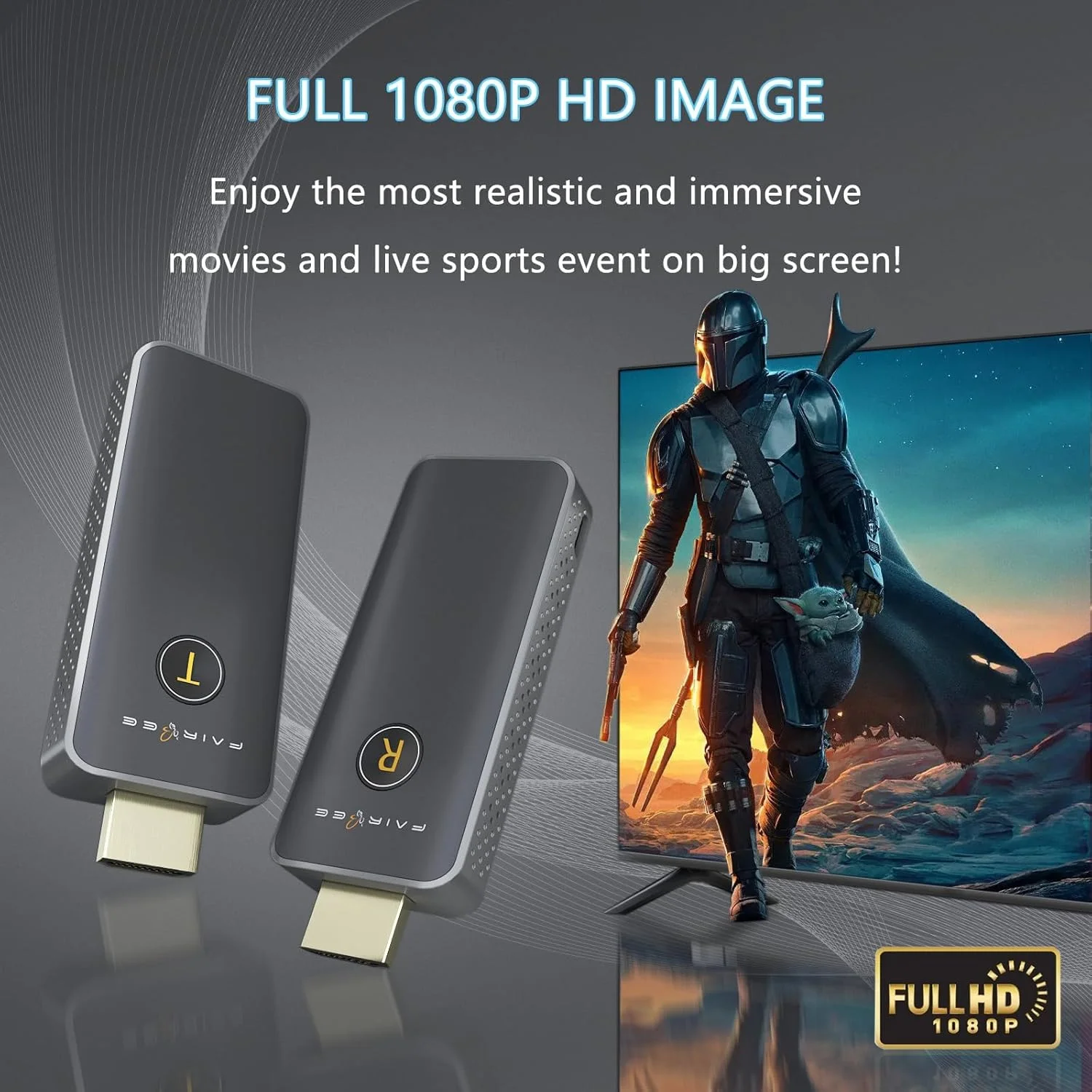 فرستنده و گیرنده HDMI بیسیم، انتقال رادیویی HDMI با کیفیت 1080P FHD، پشتیبانی از 16TX به 1RX، توسعه دهنده HDMI بیسیم 2.4G/5G برای پخش ویدئو و صدا از لپتاپ/کامپیوتر/پروژکتور/تلویزیون، Plug & Play فرستنده و گیرنده HDMI بیسیم، انتقال رادیویی HDMI با کیفیت 1080P FHD، پشتیبانی از 16TX به 1RX، توسعه دهنده HDMI بیسیم 2.4G/5G برای پخش ویدئو و صدا از لپتاپ/کامپیوتر/پروژکتور/تلویزیون، Plug & Play