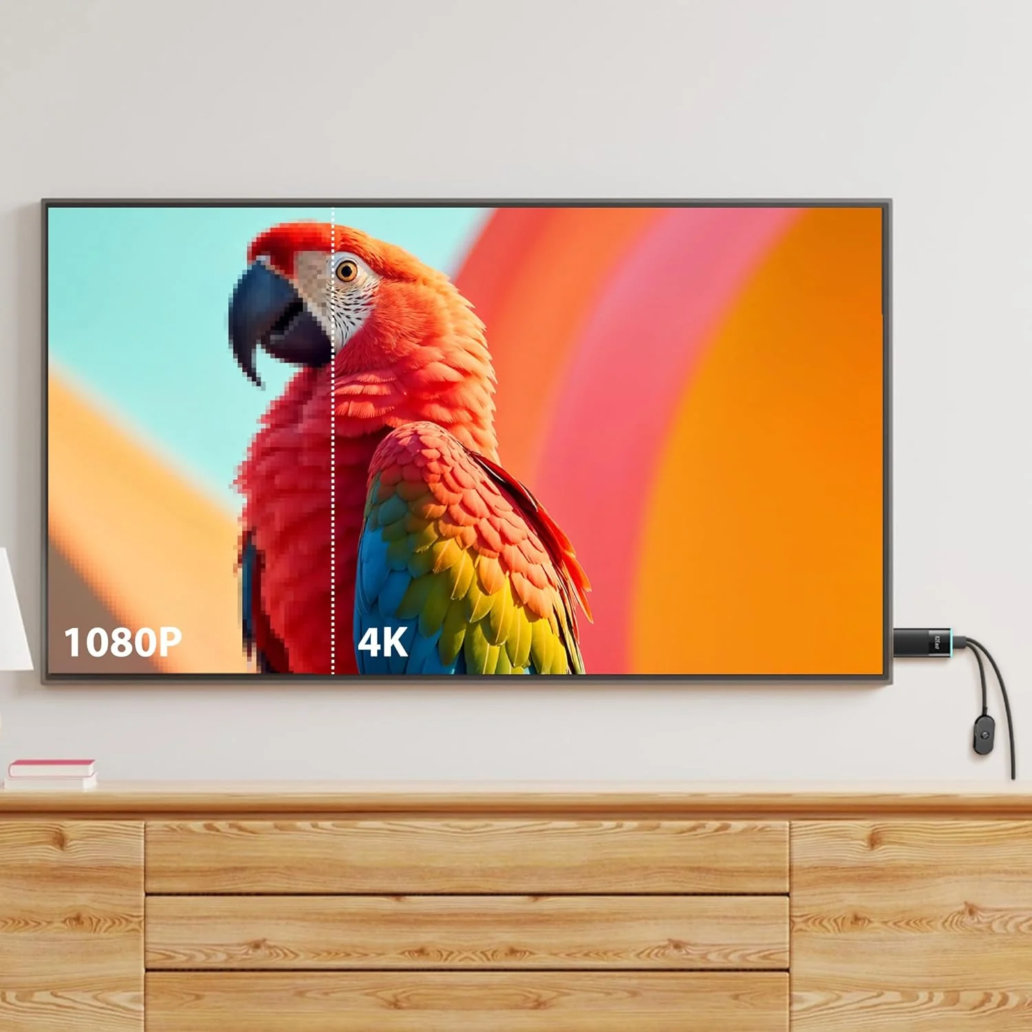 آداپتور نمایشگر HDMI بی سیم EZCast 2، پشتیبانی از Miracast، Airplay mirroring، DLNA، Android، iOS، Windows، macOS، وای فای 2.4/5 گیگاهرتز