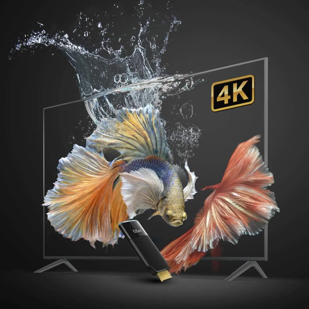 آداپتور نمایشگر HDMI بی سیم EZCast 2، پشتیبانی از Miracast، Airplay mirroring، DLNA، Android، iOS، Windows، macOS، وای فای 2.4/5 گیگاهرتز