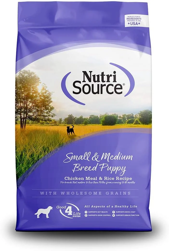 غذای خشک سگ نژاد کوچک/متوسط KARLTUFOU Tuffy's Pet Food NutriSource با طعم مرغ و برنج، 1.5 پوند غذای خشک سگ نژاد کوچک/متوسط KARLTUFOU Tuffy's Pet Food NutriSource با طعم مرغ و برنج، 1.5 پوند