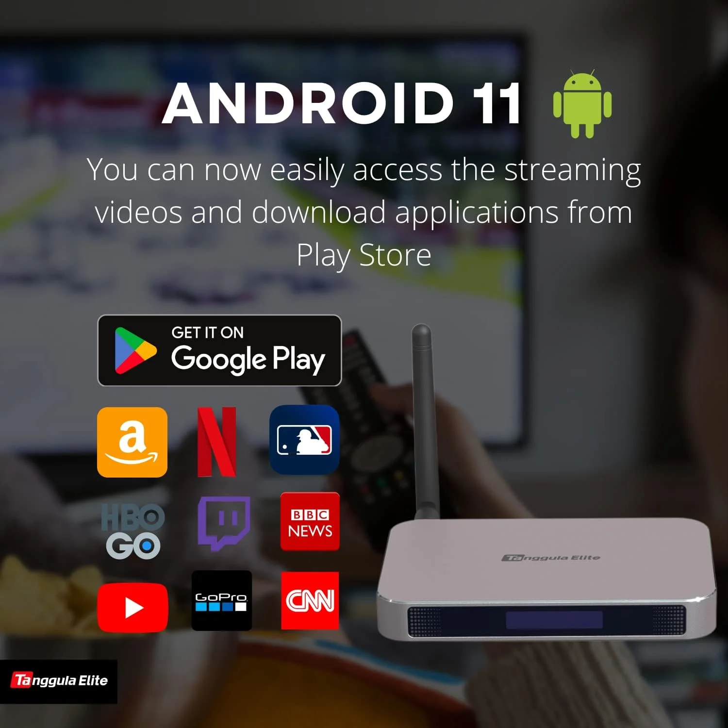 ERTUUYD 2023 جدید! جعبه تلویزیون Tanggula Elite Max2، 4+128G اندروید 11 نسخه جدید پخش رسانه