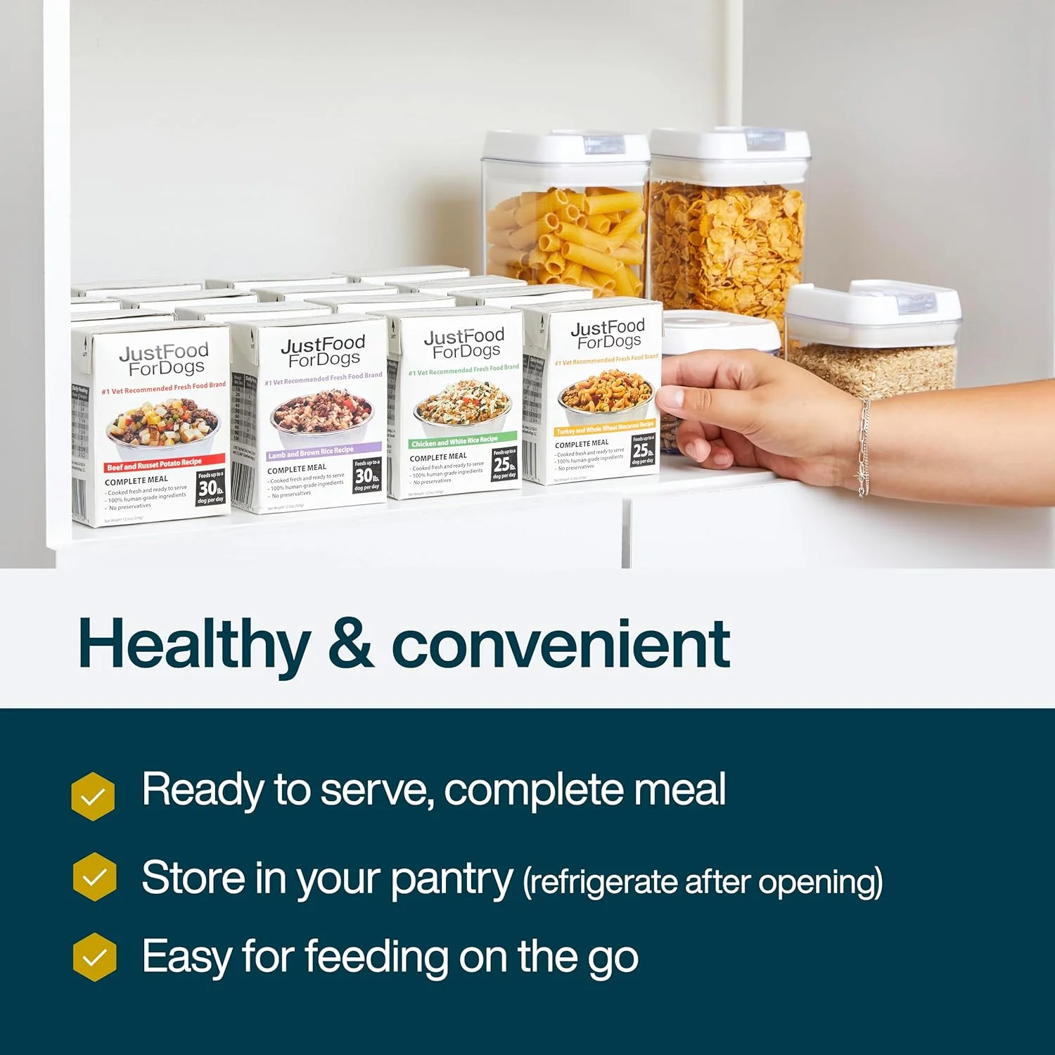 غذای سگ تازه JustFoodForDogs، بوقلمون درجه انسانی و ماکارونی گندم کامل (بسته 12 عددی)