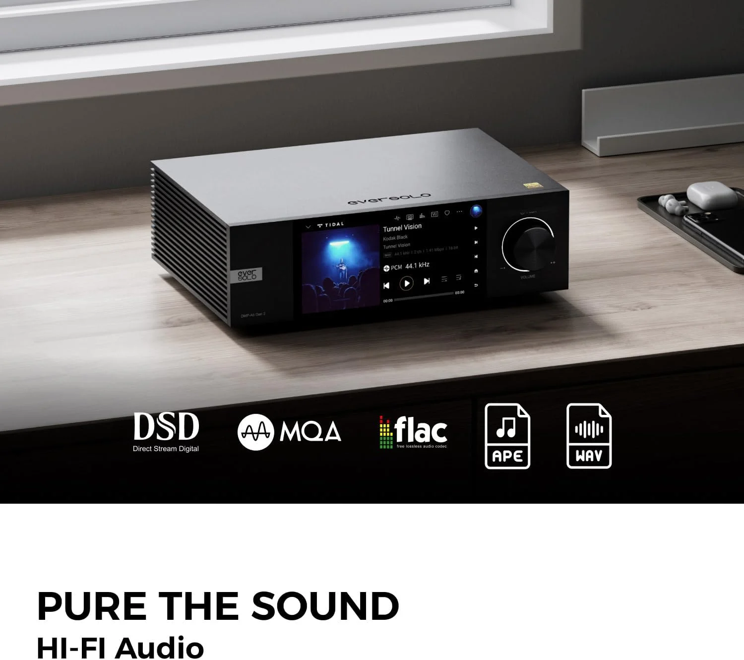 دستگاه پخش موسیقی های-فای Eversolo DMP-A6 Gen 2، پخش کننده صوتی بی سیم، پخش کننده موسیقی دیجیتال، DAC، سرویس و پخش موسیقی، DSD512، مهندس صوتی EOS، PCM768kHz/32Bit بلوتوث 5.0، برنامه اختصاصی دستگاه پخش موسیقی های-فای Eversolo DMP-A6 Gen 2، پخش کننده صوتی بی سیم، پخش کننده موسیقی دیجیتال، DAC، سرویس و پخش موسیقی، DSD512، مهندس صوتی EOS، PCM768kHz/32Bit بلوتوث 5.0، برنامه اختصاصی