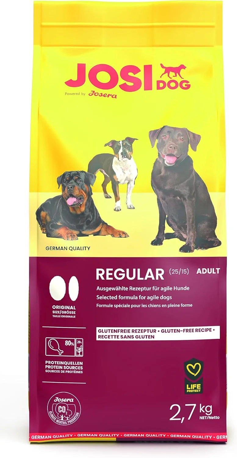 غذای خشک سگ بالغ جوسرا JosiDog Regular وزن 2.7 کیلوگرم غذای خشک سگ بالغ جوسرا JosiDog Regular وزن 2.7 کیلوگرم