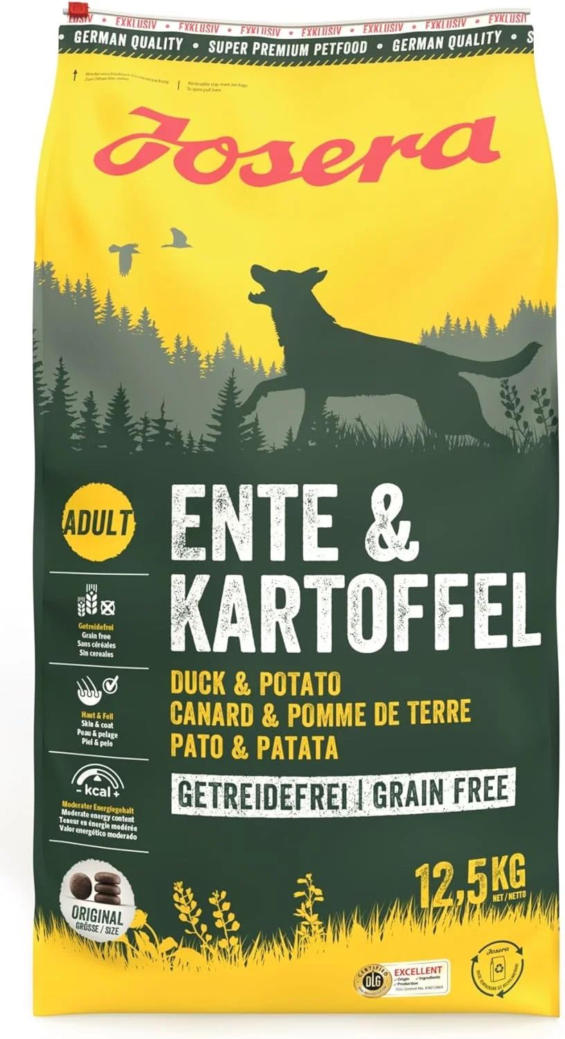 غذای خشک سگ جوسرا با طعم اردک و سیب زمینی 12.5 کیلوگرمی غذای خشک سگ جوسرا با طعم اردک و سیب زمینی 12.5 کیلوگرمی