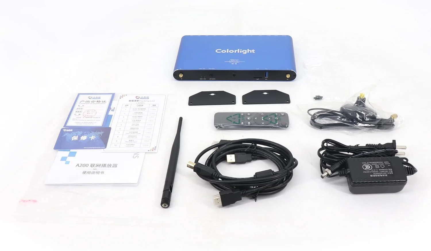 پخش کننده چند رسانه ای ناهمزمان شبکه نمایشگر LED EnhanBili A200 Colorlight مدل A200