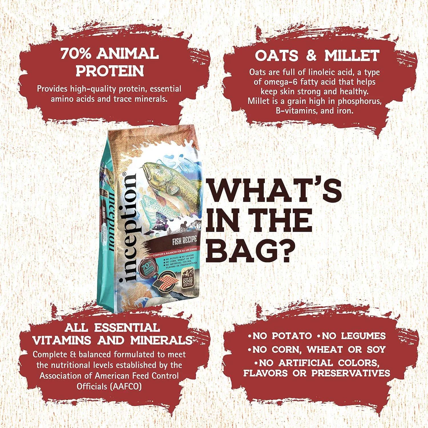 غذای خشک سگ اینسپشن، غذای حیوانات خانگی، 27 پوند 13280