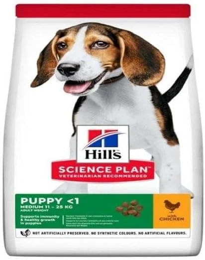 غذای خشک سگ هیلز ساینس پلن مدیوم مخصوص توله سگ با طعم مرغ ۱۴ کیلوگرمی