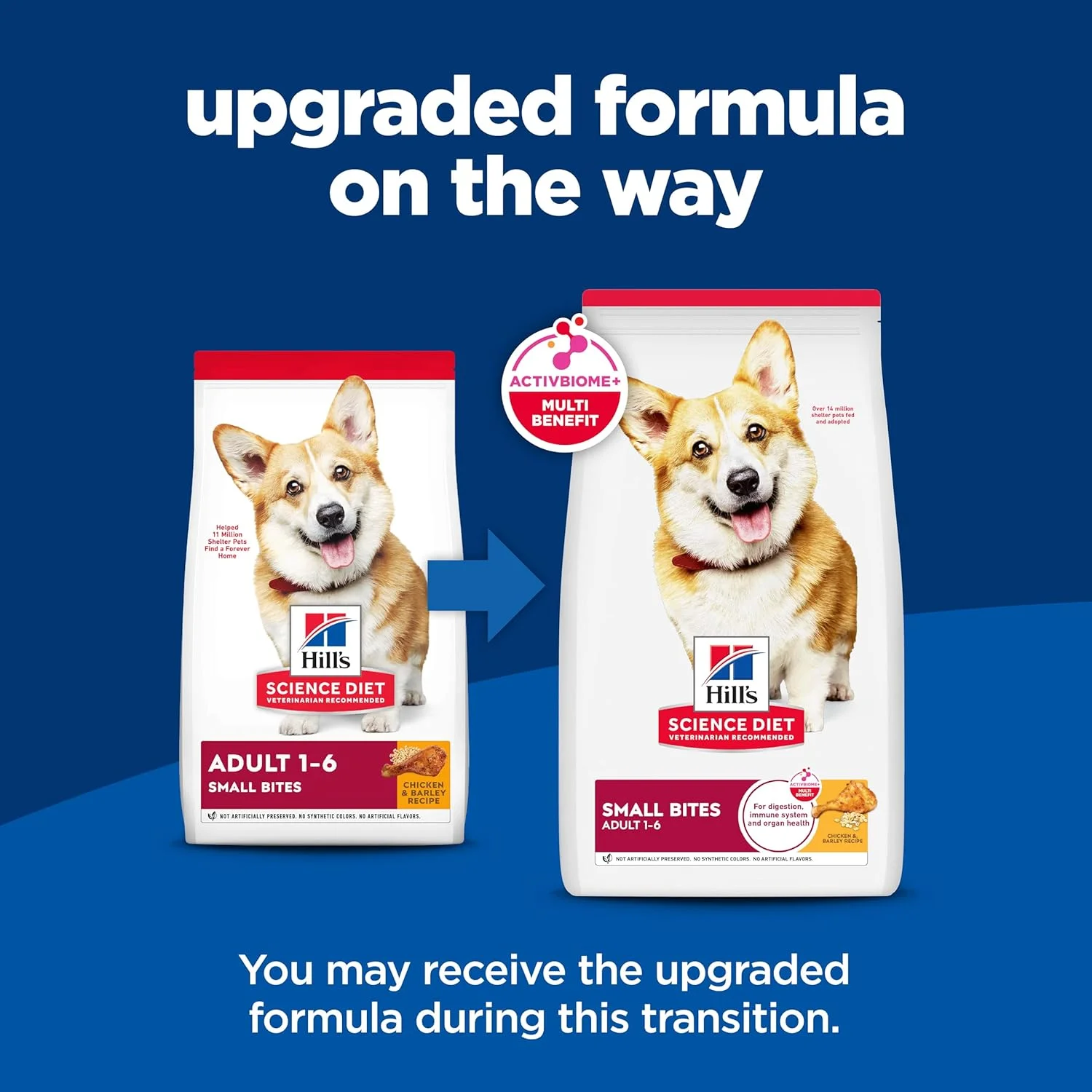 غذای خشک سگ بالغ هیلز ساینس دایت 1-6، تغذیه ممتاز، دانه ریز، طعم مرغ و جو، کیسه 35 پوندی