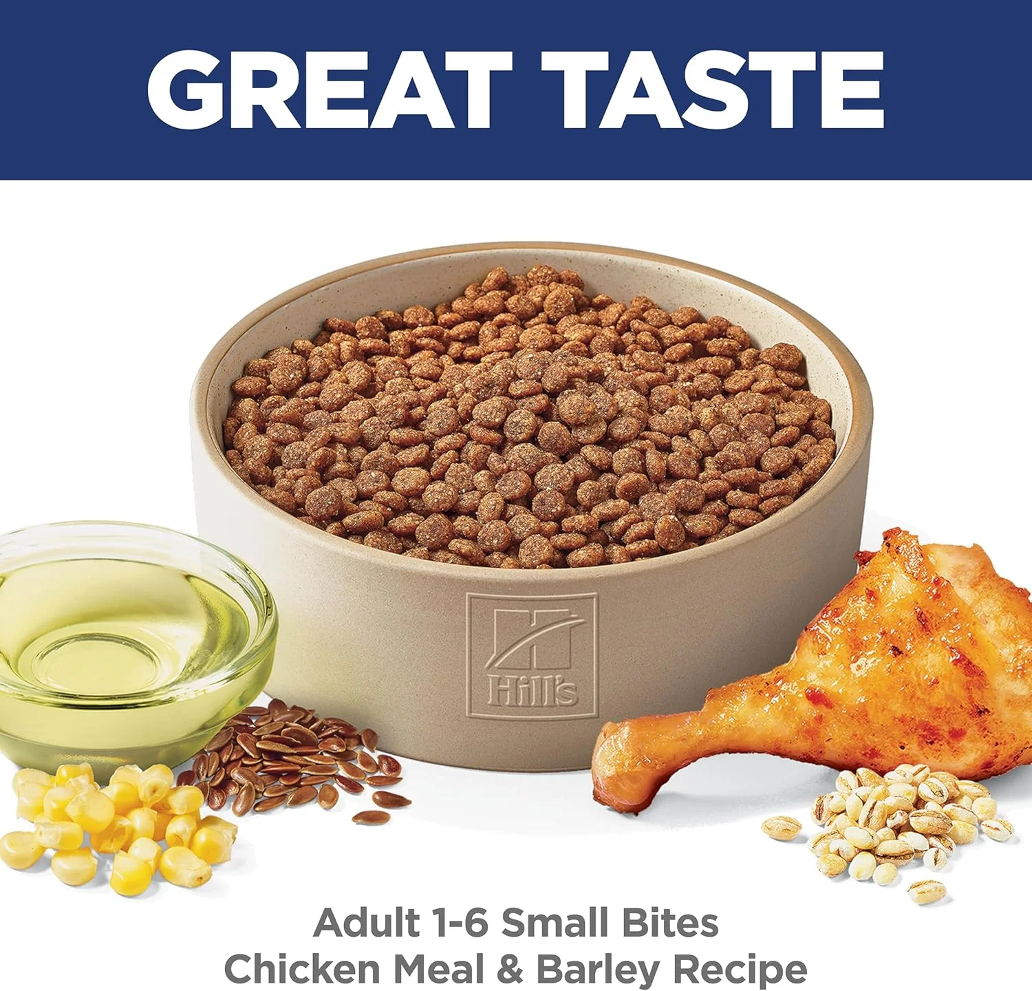 غذای خشک سگ بالغ هیلز ساینس دایت 1-6، تغذیه ممتاز، دانه ریز، طعم مرغ و جو، کیسه 35 پوندی