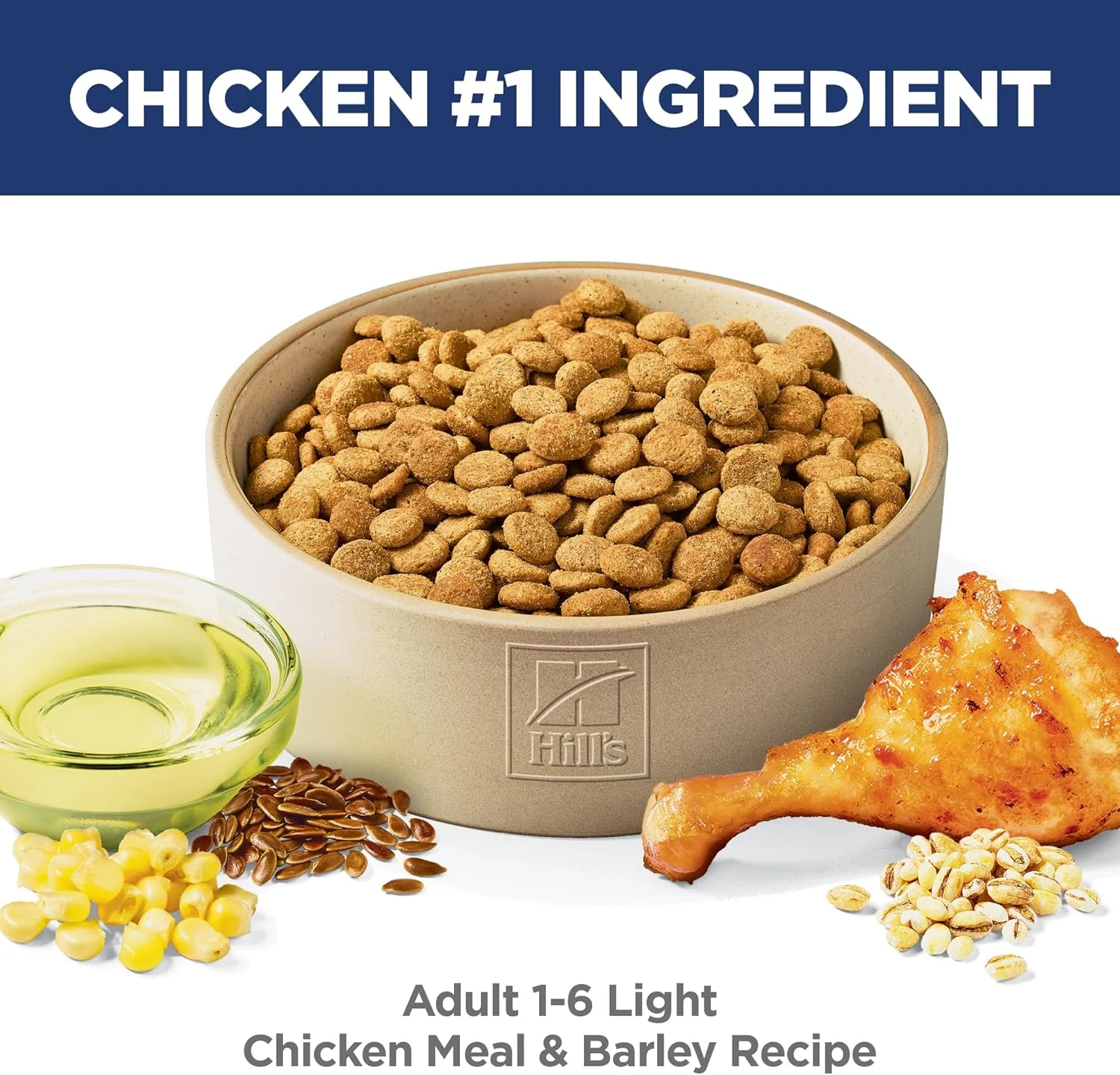 غذای خشک سگ بالغ هیلز ساینس دایت لایت برای مدیریت وزن و وزن سالم، کیسه 15 پوندی