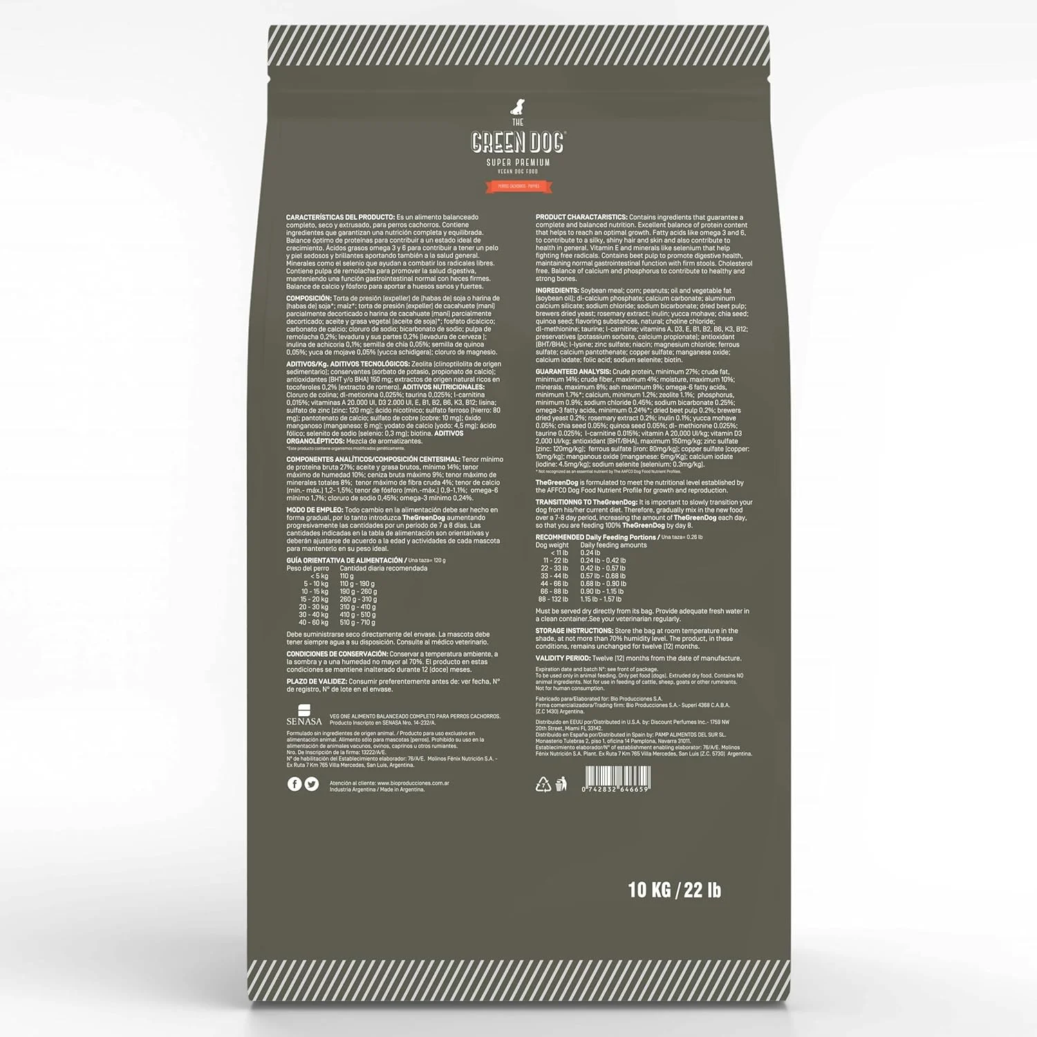 غذای خشک سگ گیاهی توله سگ گرین داگ، 10 کیلوگرم، 100% وگان | غذای خشک توله سگ گیاهی | به طور طبیعی ضد حساسیت | بدون گلوتن | گیاهی | قلب سالم | درجه غذایی تایید شده توسط USFDA