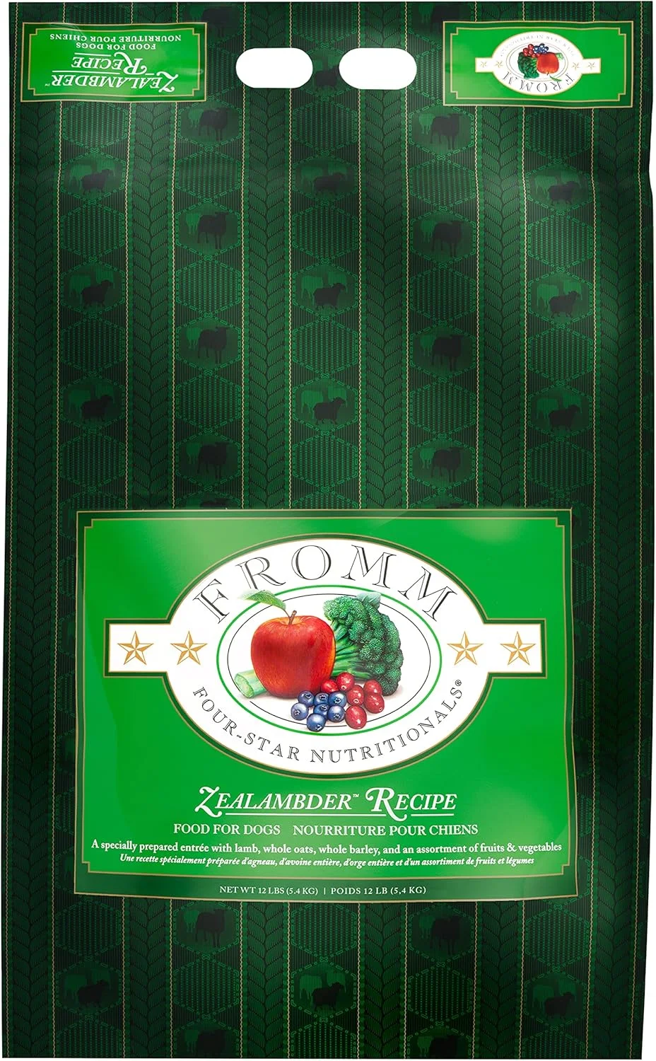 غذای خشک سگ فرم Four-Star Nutritionals Zealambder - غذای خشک ممتاز سگ - طعم بره - 5.4 کیلوگرم