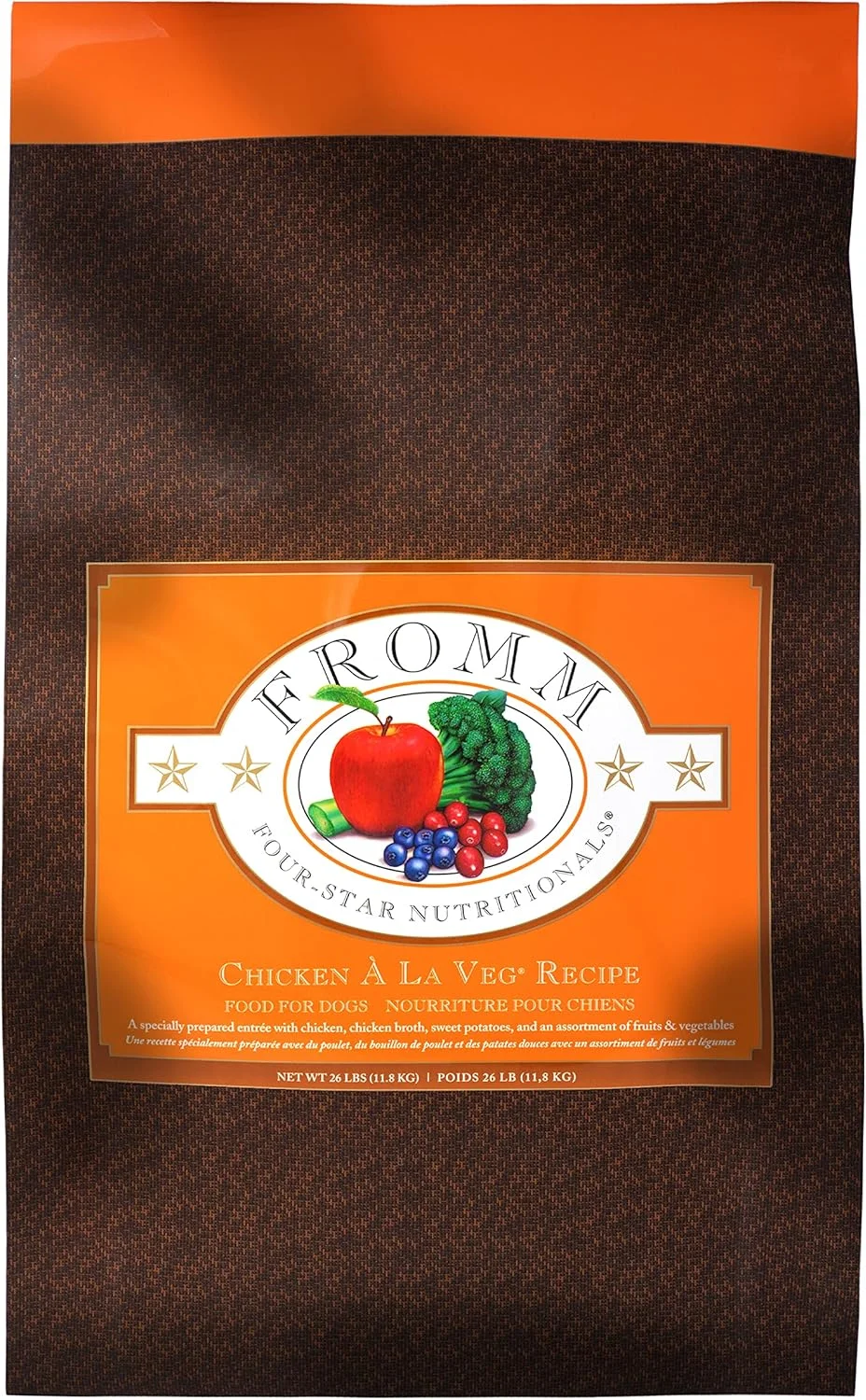 غذای خشک سگ فروم مدل Chicken A La Veg - غذای خشک ممتاز سگ - طعم مرغ - 26 پوند