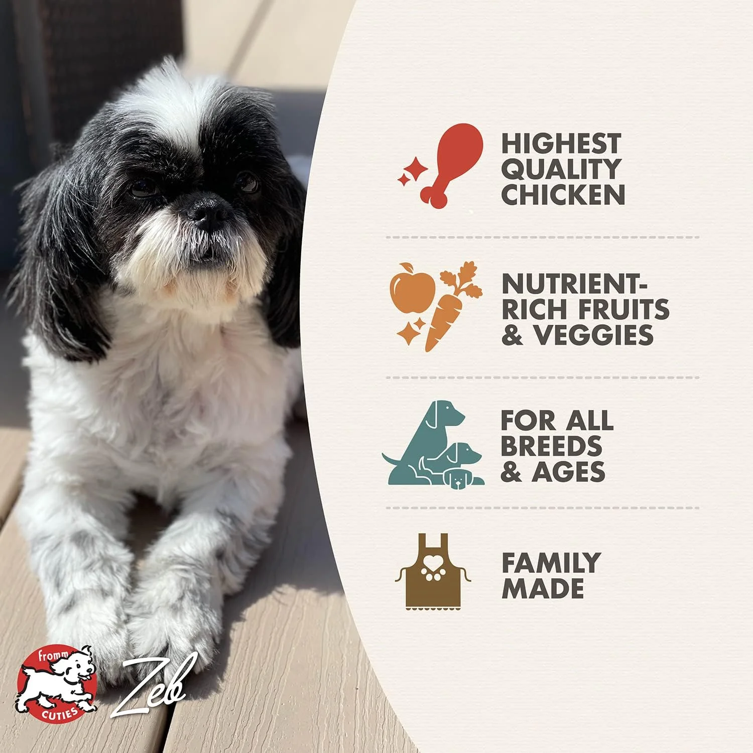 غذای خشک سگ Fromm Four-Star Nutritionals Chicken A La Veg - غذای خشک ممتاز سگ - دستور پخت مرغ - 5.4 کیلوگرم