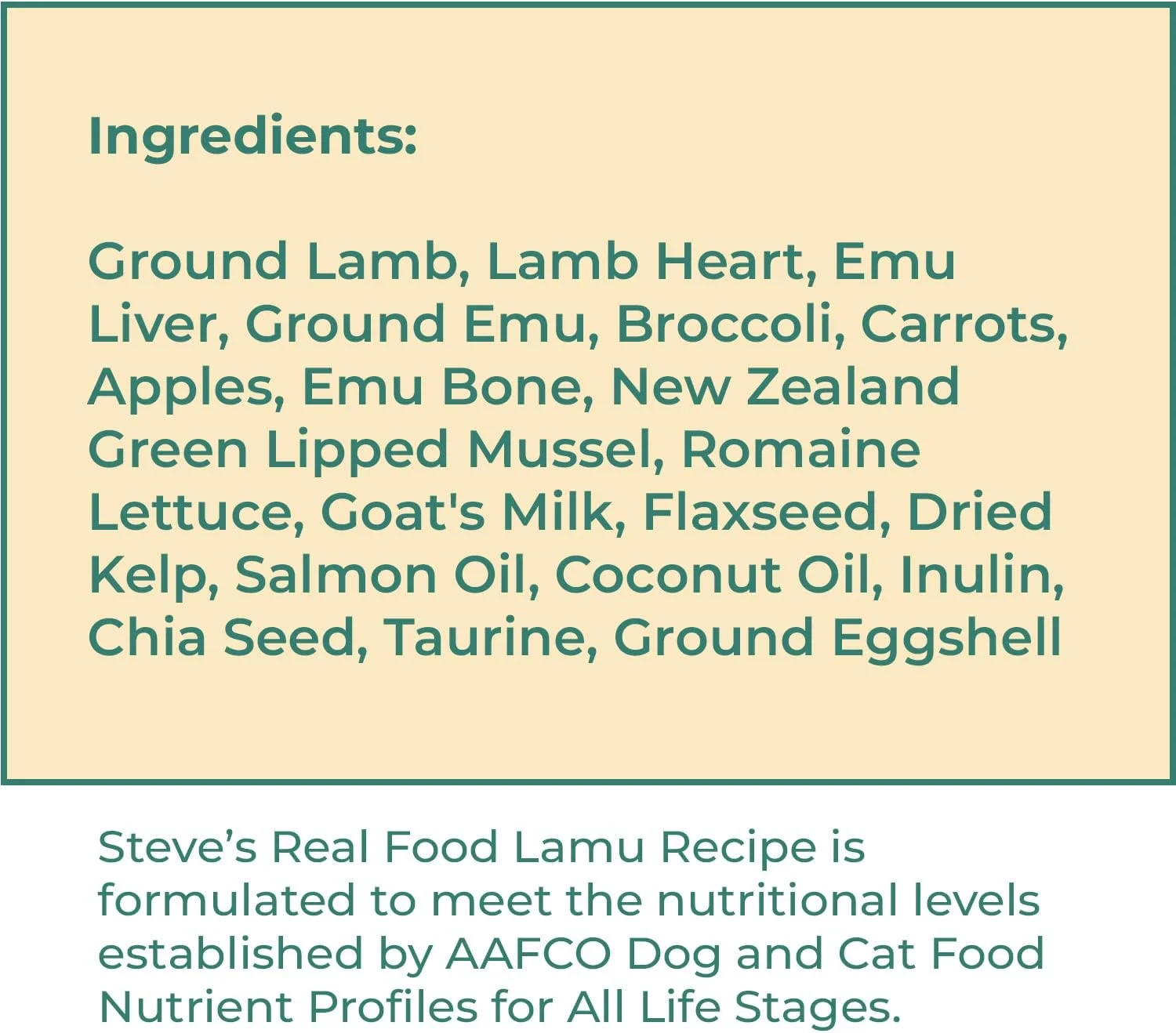 غذای خام خشک شده برای سگ و گربه، 2 بسته، دستور پخت لامو (گوشت بره و ایمو)، 1.25 پوند در هر کیسه، ساخت ایالات متحده آمریکا، ناگت های سرو، خوراک گیاهی