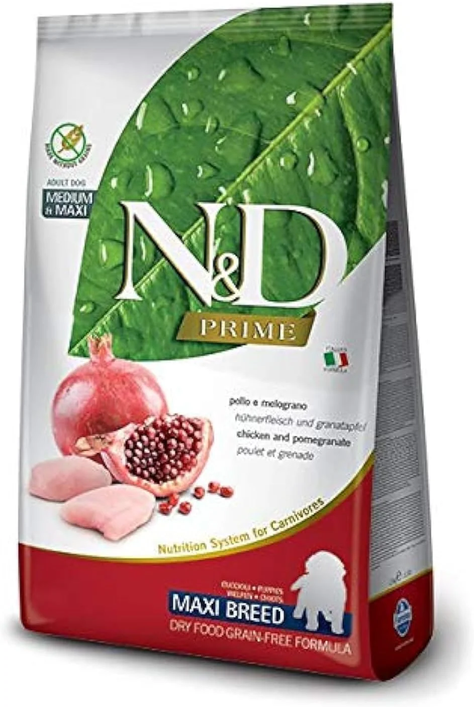 غذای خشک سگ نژاد بزرگ و متوسط فارمینا N&D پرایم با طعم مرغ و انار - 2.5 کیلوگرم