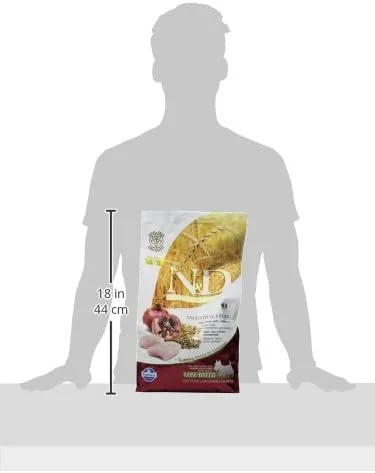 غذای خشک سگ بالغ نژاد مینی با طعم مرغ و انار N&D Ancestral Grain فارمینا پت فودز، 2.5 کیلوگرم (بسته 1 عددی)