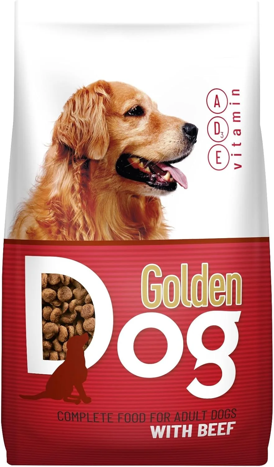 غذای خشک کامل سگ بالغ نشیدای گلدن با طعم گوشت گاو - 3 کیلوگرم [اختصاصی آمازون]