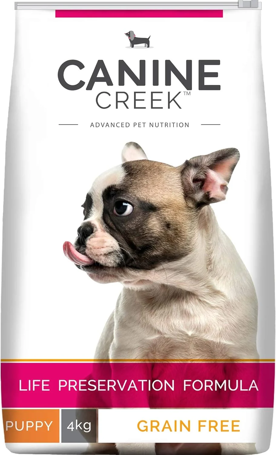 غذای خشک سگ توله پریمیوم Canine Creek، مرغ واقعی، 4 کیلوگرم | 100% بدون غلات، DHA برای رشد مغز، 7 آنتی اکسیدان برای ایمنی، پوست و موی سالم، استحکام مفاصل و استخوان