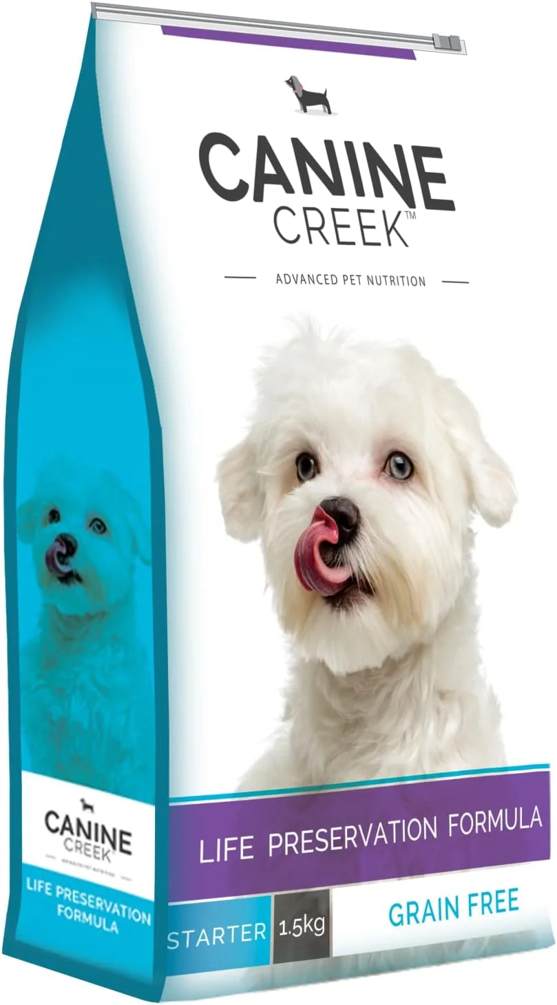 غذای خشک سگ استارتر ممتاز Canine Creek، مرغ واقعی، 1.5 کیلوگرم | 100% بدون غلات، DHA برای رشد مغز، 7 آنتی اکسیدان برای ایمنی، استحکام مفاصل و استخوان | برای از شیر گرفتن توله سگ ها و مادران غذای خشک سگ استارتر ممتاز Canine Creek، مرغ واقعی، 1.5 کیلوگرم | 100% بدون غلات، DHA برای رشد مغز، 7 آنتی اکسیدان برای ایمنی، استحکام مفاصل و استخوان | برای از شیر گرفتن توله سگ ها و مادران