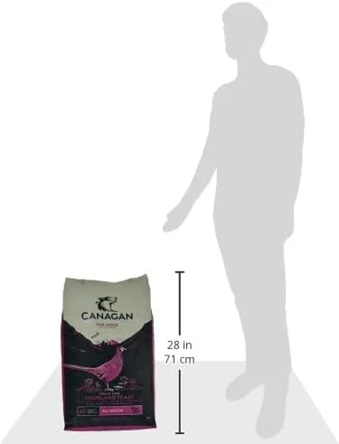 غذای خشک سگ Canagan Highland Feast با طعم اردک، بوقلمون، قرقاول و ماهی سالمون ۱۲ کیلوگرمی