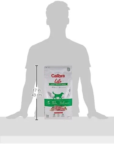غذای خشک سگ بالغ نژاد متوسط Calibra Life با طعم بره 2.5 کیلوگرمی
