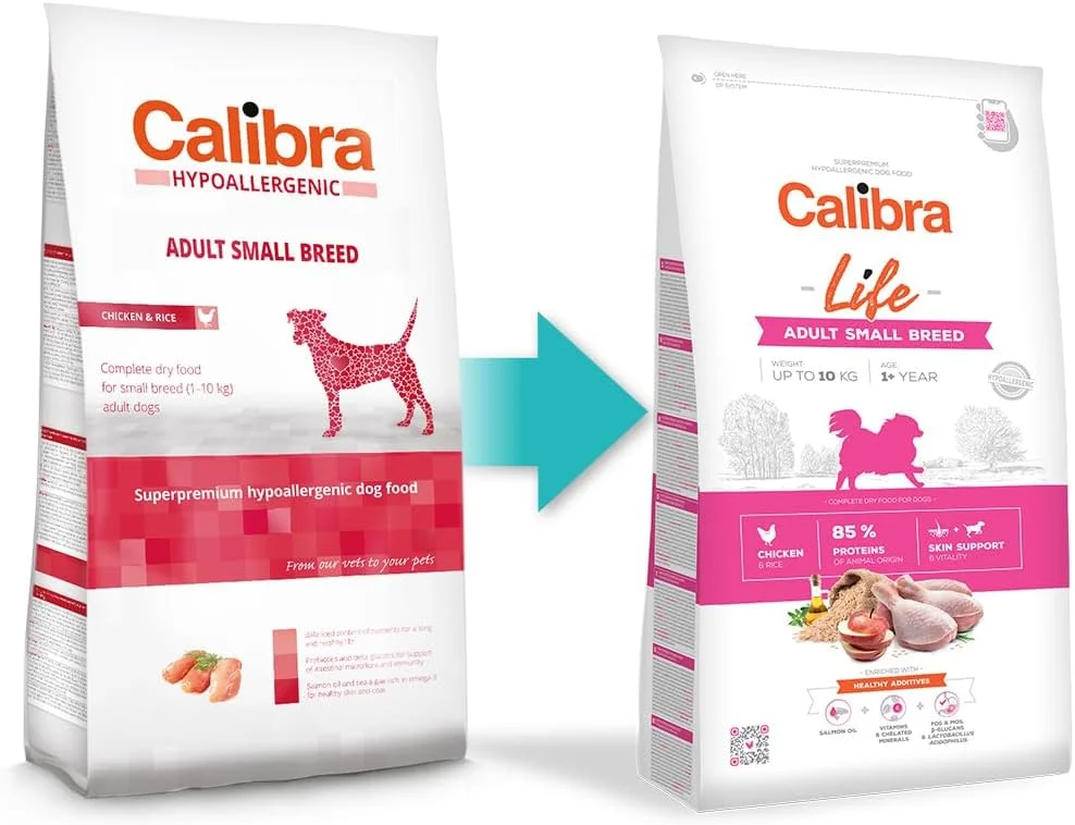 غذای خشک سگ بالغ نژاد کوچک با طعم مرغ کالیبرا لایف 6 کیلوگرمی