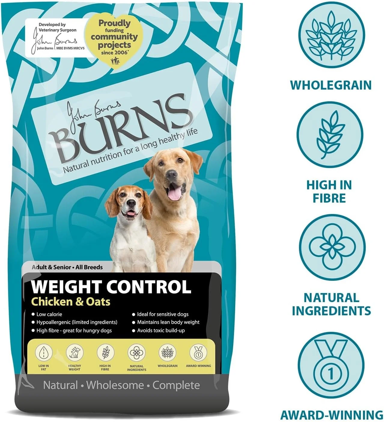 غذای خشک سگ برنز کنترل وزن 12 کیلوگرمی