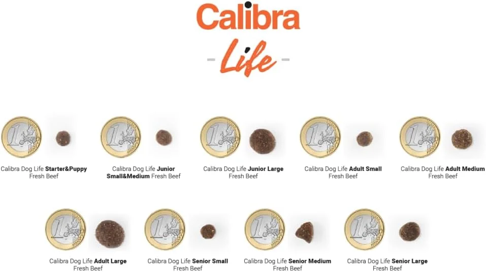 غذای خشک سگ بالغ نژاد متوسط کالیبرا با طعم گوشت گاو تازه 12 کیلوگرمی