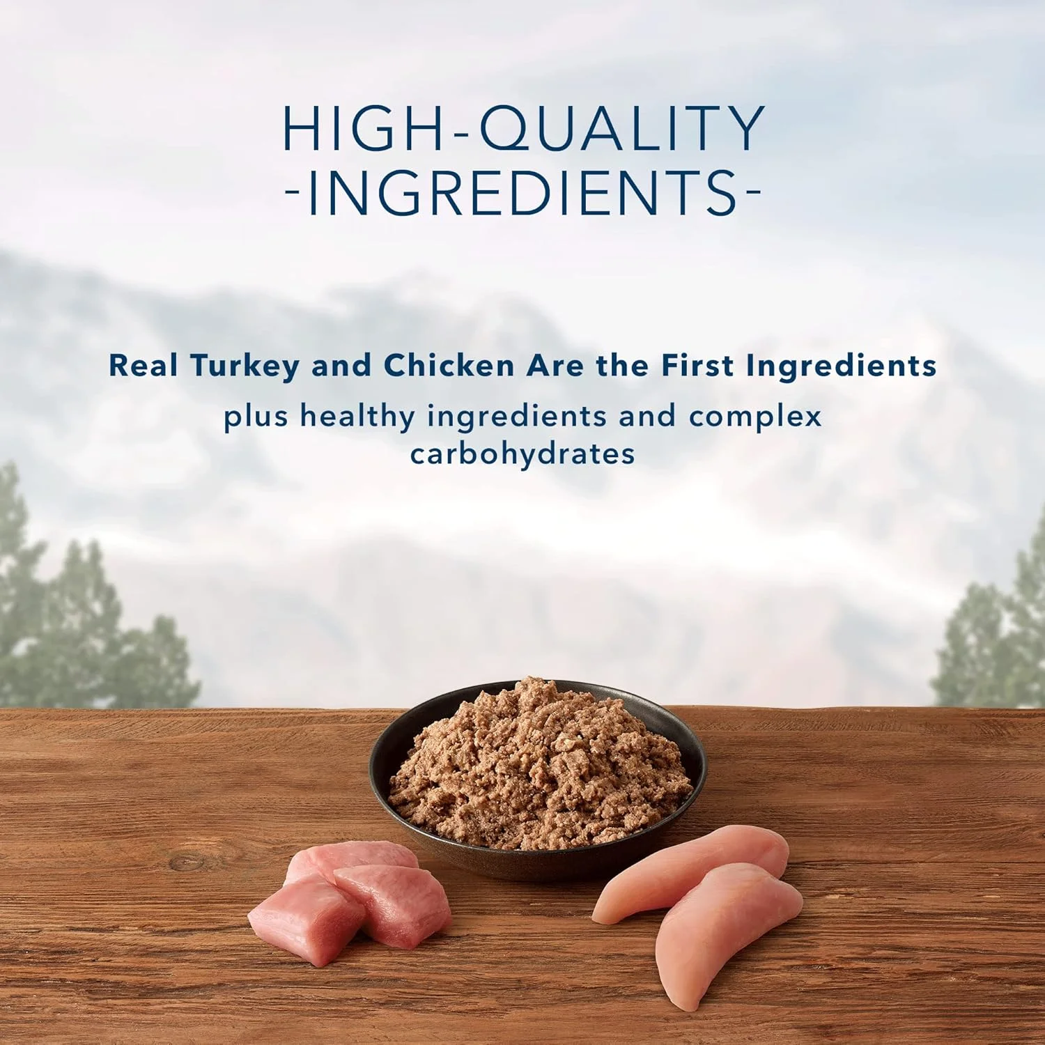 غذای مرطوب سگ بالغ با پروتئین بالا و وزن سالم بلو بوفالو Wilderness، طعم بوقلمون و مرغ کبابی، قوطی 354 گرمی (بسته 12 عددی)