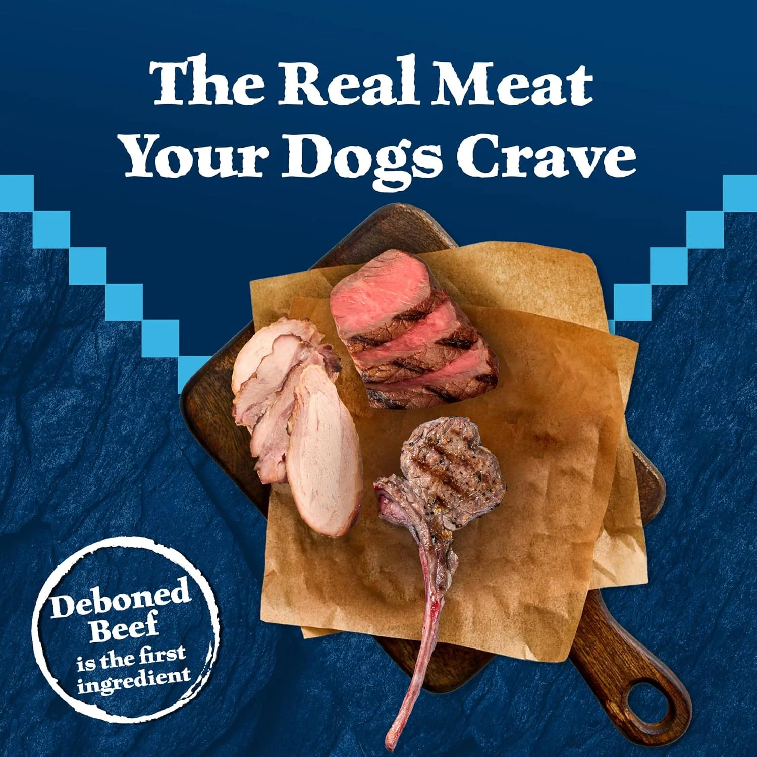 غذای خشک سگ مسن بلو بوفالو Wilderness Rocky Mountain Recipe با پروتئین بالا، طبیعی، گوشت قرمز با غلات، کیسه 28 پوندی