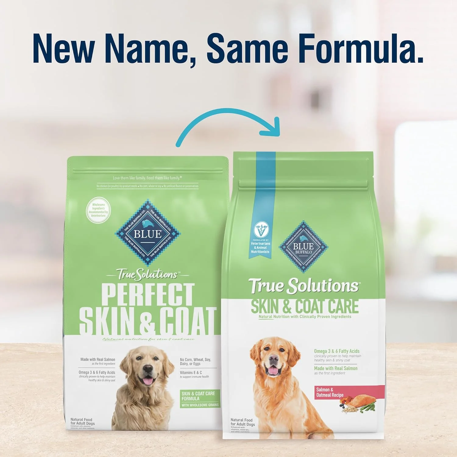غذای خشک سگ بالغ با طعم سالمون بلو بوفالو True Solutions مراقبت از پوست و مو، 11 پوندی