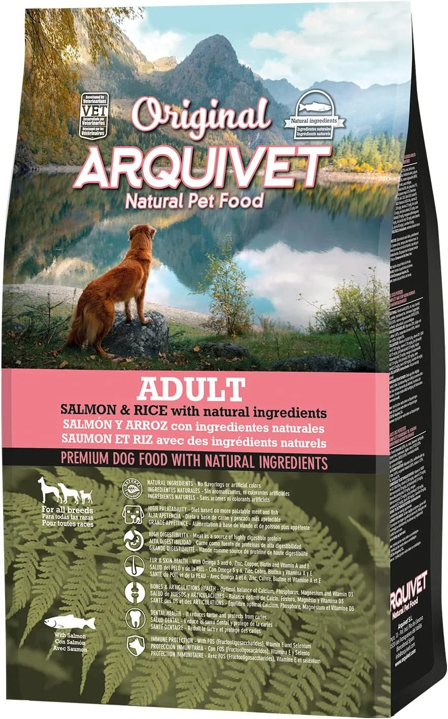 آرکیویت اورجینال - غذای سگ بالغ با طعم سالمون و برنج - غذای سگ سالمون و برنج - 3 کیلوگرم - غذای خشک سگ - مناسب برای تمامی نژادها - مواد تشکیل دهنده طبیعی