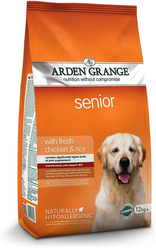 غذای خشک سگ مسن آردن گرانج با مرغ تازه و برنج - 12 کیلوگرم