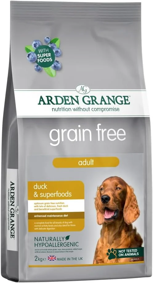 غذای خشک سگ بالغ بدون غلات با طعم اردک و سوپرفود آردن گرانج - 2 کیلوگرم
