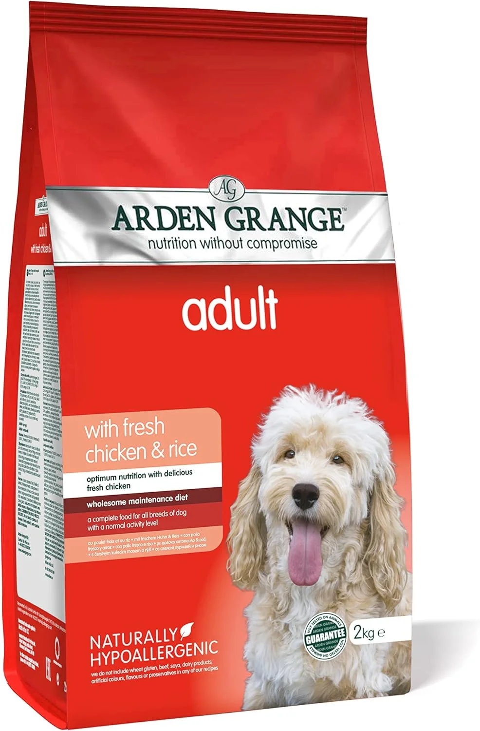 Arden Grange Adult Fresh Chicken & Rice Dry Dog Food - 2KG