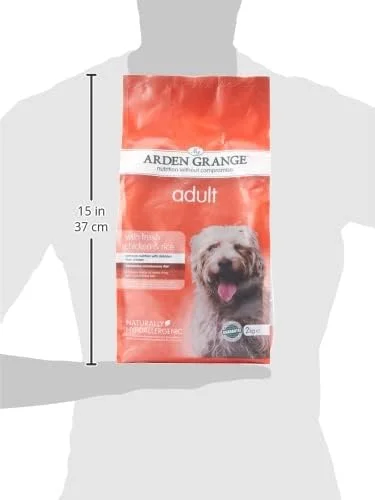 Arden Grange Adult Fresh Chicken & Rice Dry Dog Food - 2KG