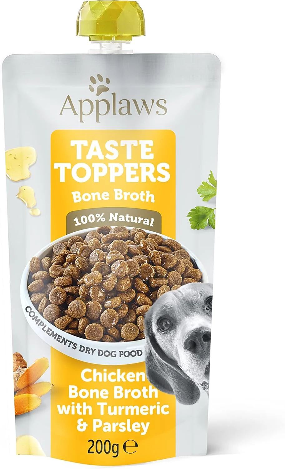 Applaws Taste Toppers 100% Natural Dog Food Topper, Chicken Broth for Dry Dog Food, 6 x 200 g Bags Applaws Taste Toppers 100% Natural Dog Food Topper, Chicken Broth for Dry Dog Food, 6 x 200 g Bags