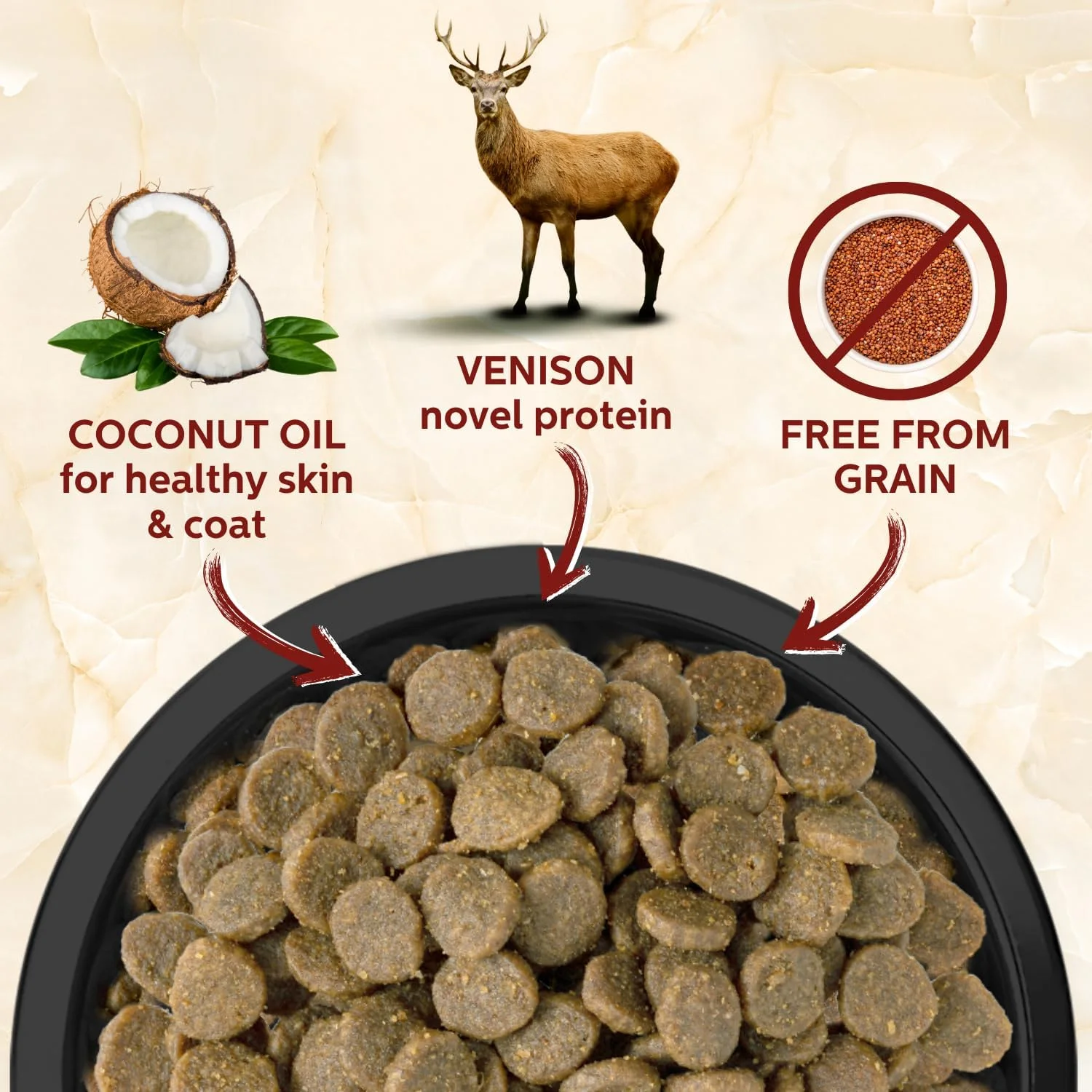 غذای خشک سگ با طعم گوشت گوزن Addiction Viva La Venison - وزن 15 کیلوگرم