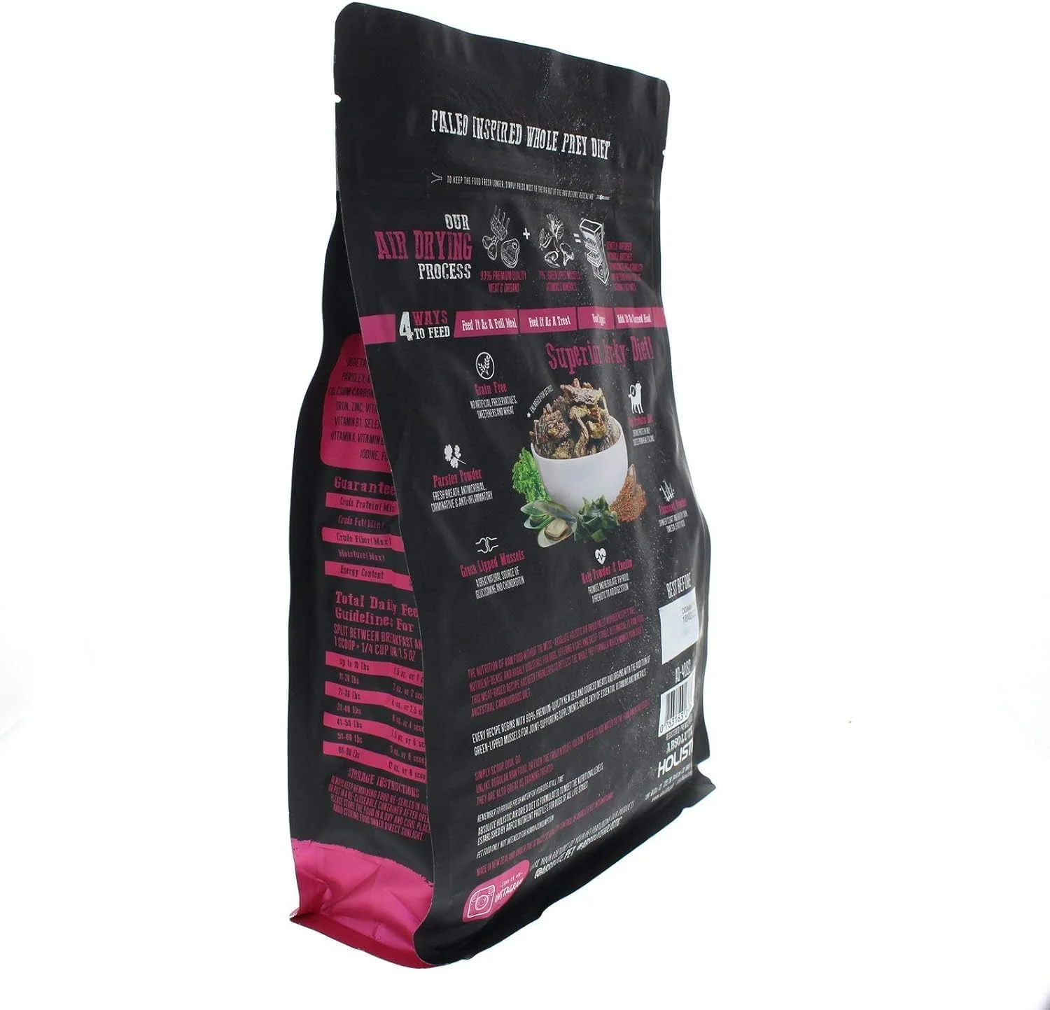 غذای خشک سگ با طعم گوشت گاو و هوکی Absolute Holistic - وزن 1 کیلوگرم غذای خشک سگ با طعم گوشت گاو و هوکی Absolute Holistic - وزن 1 کیلوگرم