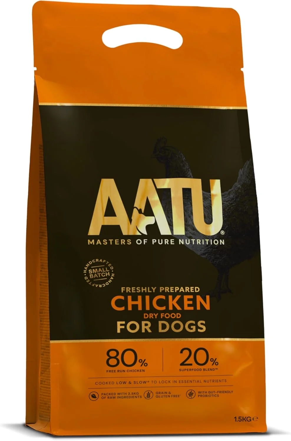 غذای خشک کامل سگ AATU 80/20، مرغ 1.5 کیلوگرمی - جایگزین غذای خشک برای تغذیه خام، پروتئین بالا. بدون مواد مضر، بدون مواد افزودنی. غذای خشک کامل سگ AATU 80/20، مرغ 1.5 کیلوگرمی - جایگزین غذای خشک برای تغذیه خام، پروتئین بالا. بدون مواد مضر، بدون مواد افزودنی.